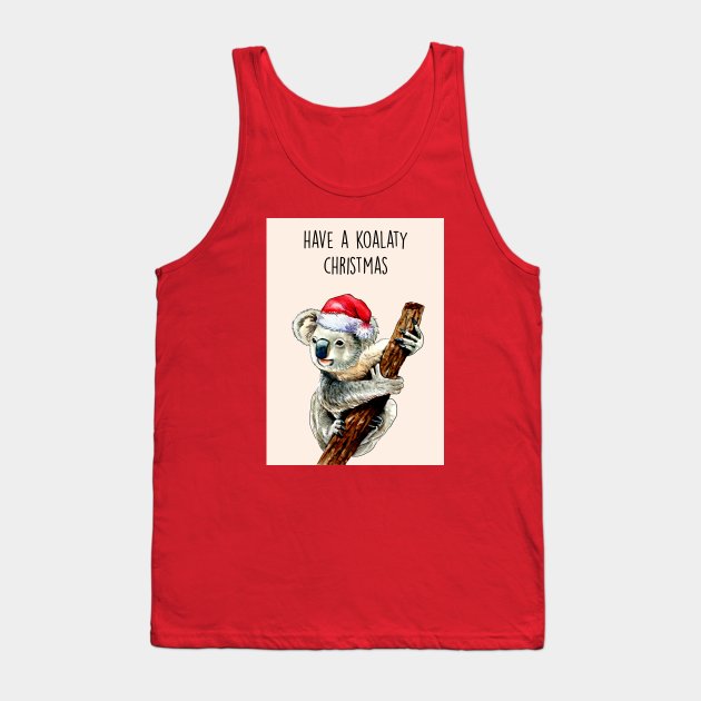 KOALATY CHRISTMAS Tank Top by Poppy and Mabel